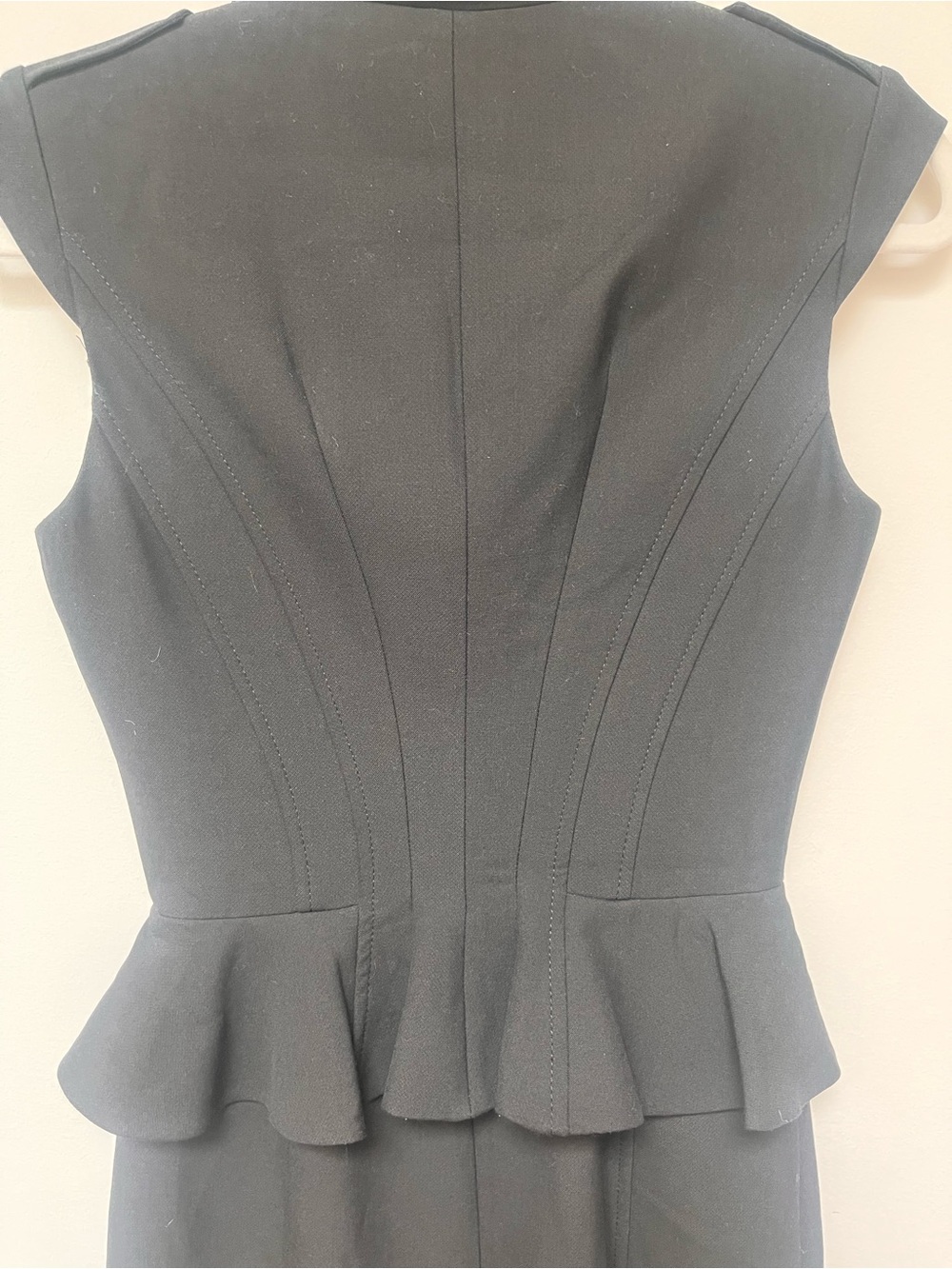 Karen Millen Black Peplum Pencil Dress - Picture 6 of 7